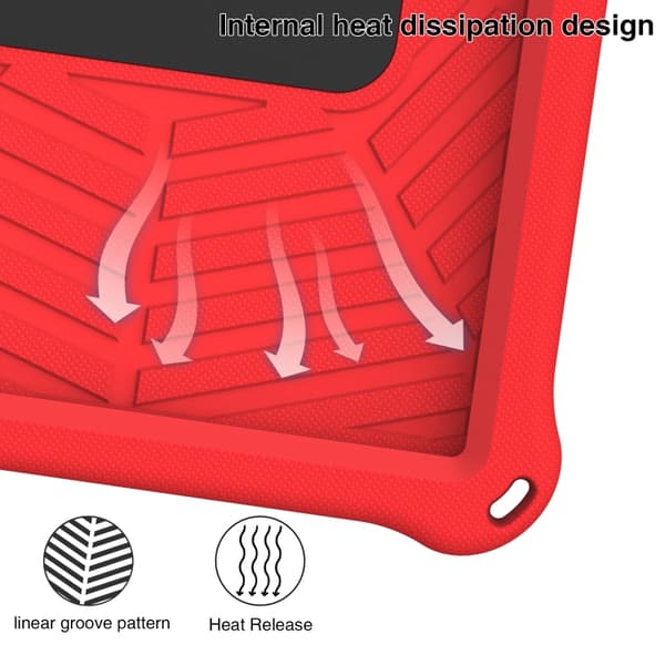 Samsung Galaxy Tab S6 Lite P610 Silikonfodral Spider King Röd