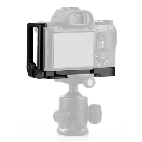 1/4 tums vertikal snabbkoppling L-platta fäste bas hållare för Sony A9 (ILCE-9) / A7 III/ A7R III Svart