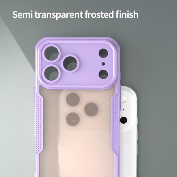 iPhone 18 Pro Max / iPhone 17 Pro Max Skal - Armor Glaze PC Hybrid TPU Purpur