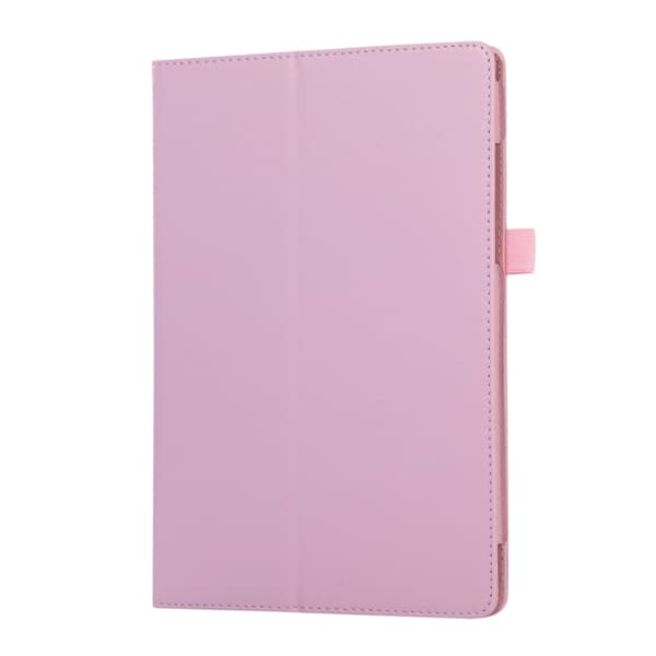 Samsung Galaxy Tab A9 / A11 Litchi Textur Läderfodral med Ställ Rosa