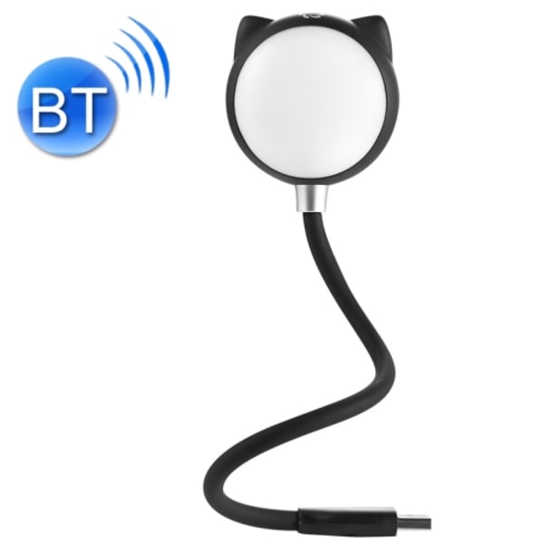 L3 USB Bluetooth-högtalare Ögonskydds skrivbordslampa Sovrums sänglampa (svart)