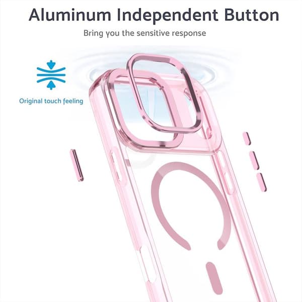 iPhone 17 Pro MagSafe Magnetisk Klar Skal Vit