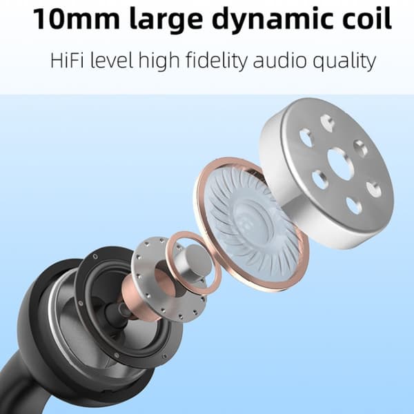 M-S8 Trådlös Stereo Singel Öron Clip-on Bluetooth Hörlurar Blå