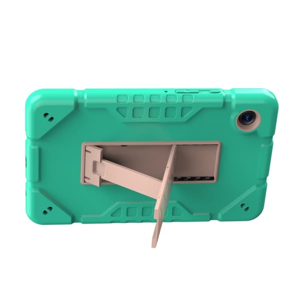 Samsung Galaxy Tab A9+ / A11+ Silikon Hybridfodral Mintgrön Guld