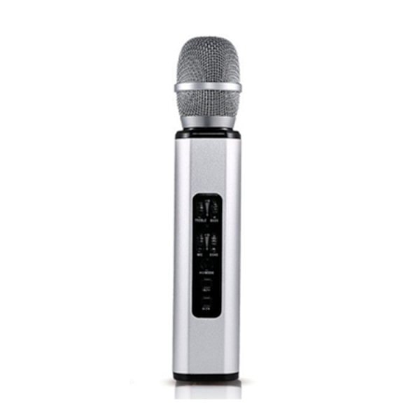 K6 Bärbar Inre Magnetisk Dubbel Högtalare Bluetooth Telefon Dator Mikrofon(Grå)