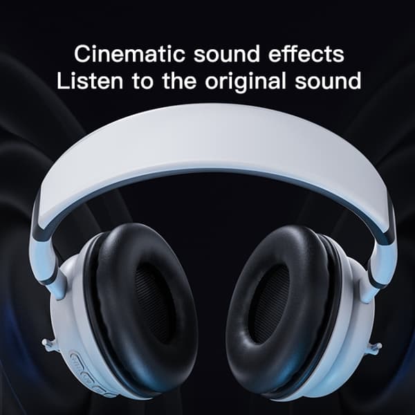 T&G KE-29 Trådlöst hopfällbart headset med mikrofon Vit