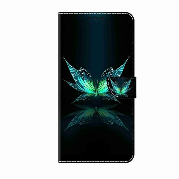 Motorola Moto G84 Skal - Crystal 3D Stötsäker Skyddande Läderfodral Reflektion Dutterfly