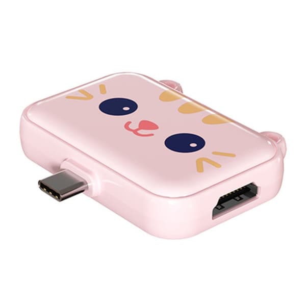 3-i-1 Type-C Dockningsstation USB-hubb för iPad/Telefon - HDMI, PD & USB 3.0 - Rosa