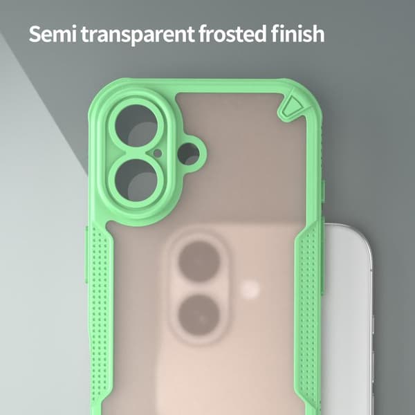 iPhone 17 Skal - Armor Glaze PC Hybrid TPU Grön