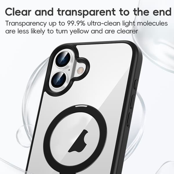 iPhone 16 Pro Max Hög Transparens MagSafe Skal Transparent