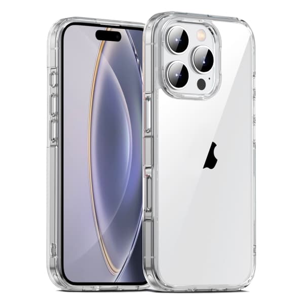 iPhone 16 Pro Skal - PC Hybrid TPU Full Coverage Stötsäker Telefonfodral Transparent