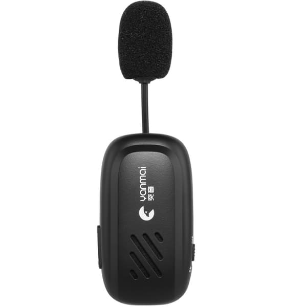 Yanmai K2 Bärbar Mini Trådlös Bluetooth Lapel Mikrofon (Svart)