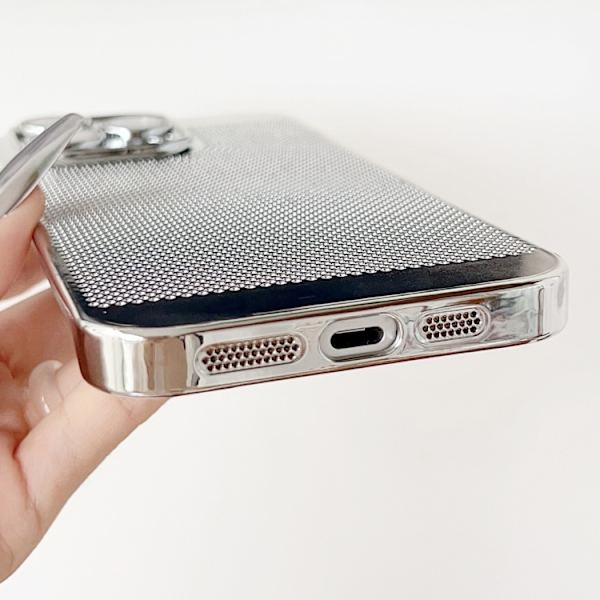 iPhone 16 Pro Max Electroplaterad PC Ramfri Kylskal Guld