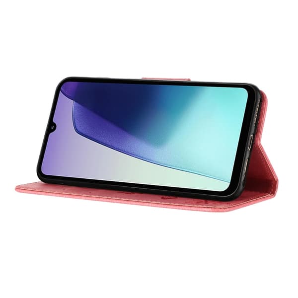 Redmi Note 14 Pro+ 5G - Flip Läderfodral med Fjärilsprägling Rosa