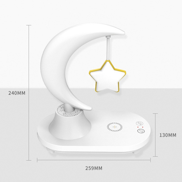 Bluetooth-högtalare LED färgglad atmosfär nattlampa - TB-22SCW Love med trådlös laddare