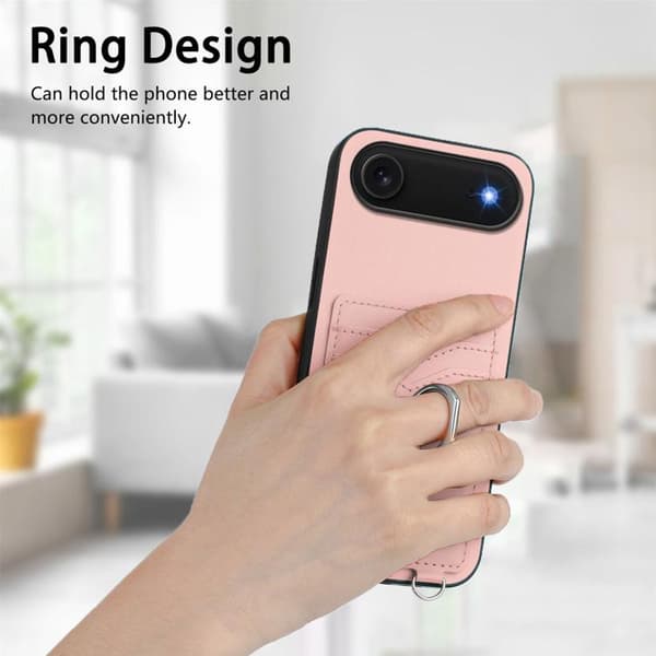iPhone 17 Air Ring Card Holder Skal Rosa