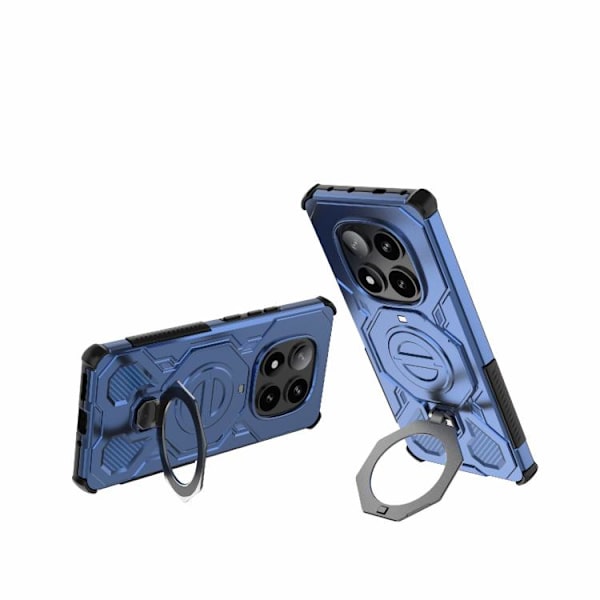 Redmi Note 14 Pro 5G J-20 - Solid Färg MagSafe Magnetisk TPU+PC Mobilskal Blå
