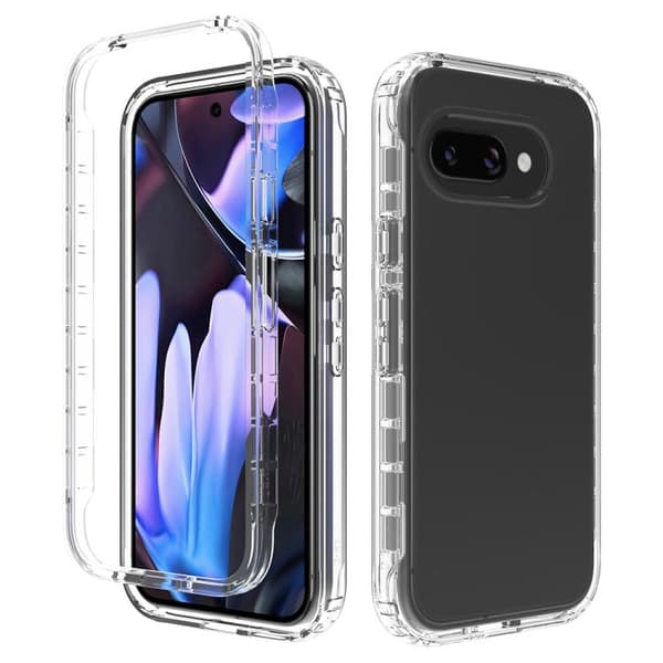 för Pixel 9a Skal - Stöttålig Klar Gradient PC + TPU Mobilskal Transparent