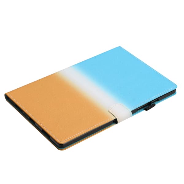 Samsung Galaxy Tab S6 Lite SM-P610 Gradient Läderfodral Blå Orange