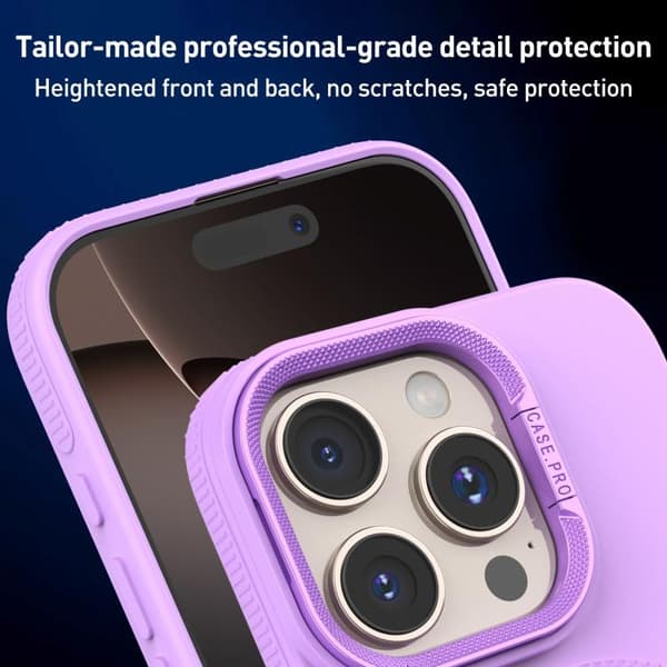 iPhone 16 Pro Diamond Textur Skal med MagSafe – Premium Känsla och Skydd Grå