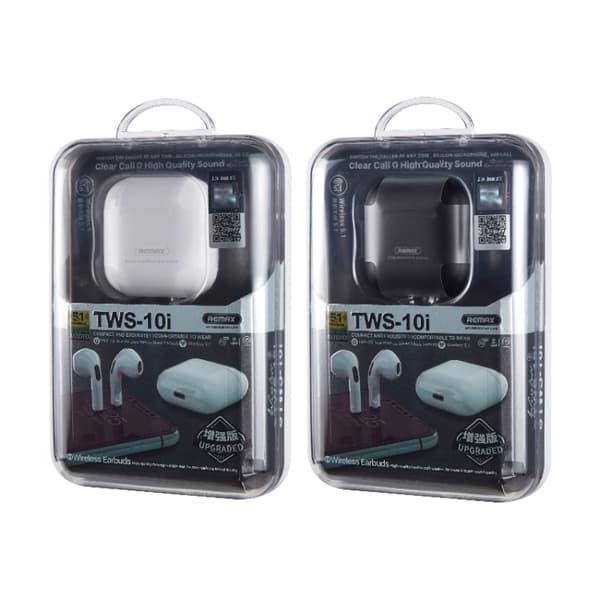 REMAX TWS-10i Förbättrad version Bluetooth 5.0 True Wireless Stereo Musik Samtal Bluetooth Hörlurar Vit