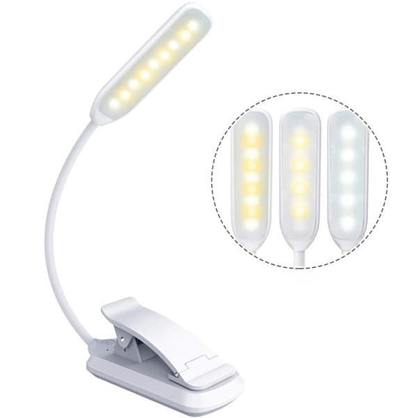 8027-1 9 LED-läslampa Notklippljus (vit)