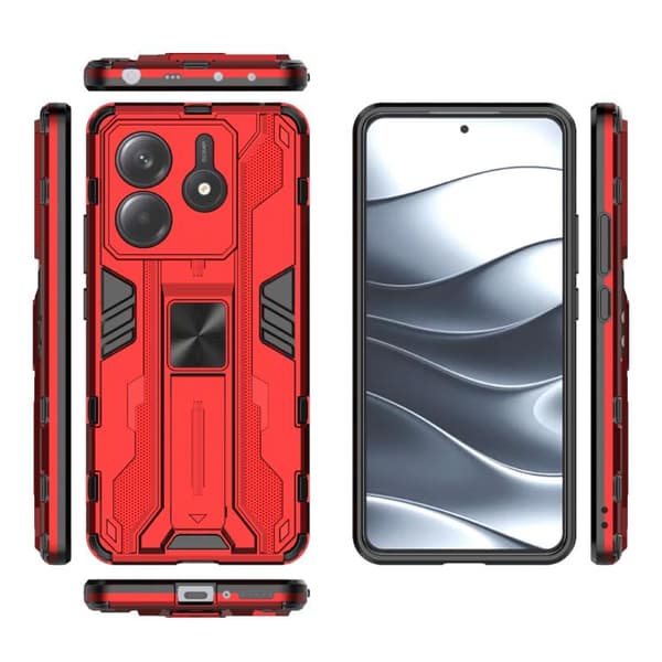 Redmi Note 14 5G Supersonic PC + TPU Mobilskal Röd