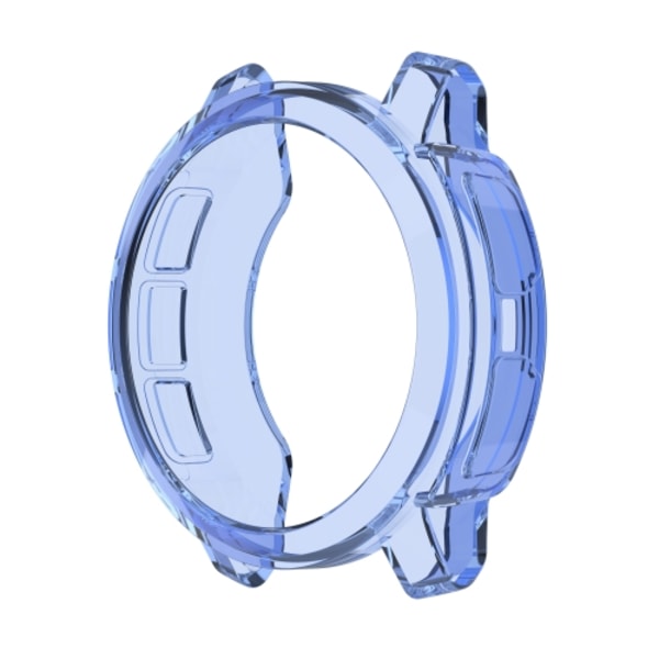 För Garmin Instinct 2S Half Coverage Hollowed TPU Watch Case Transparent Blue