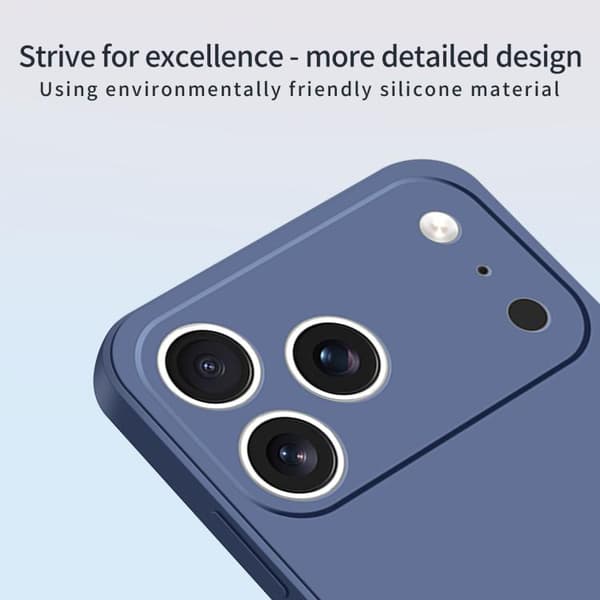 iPhone 17 Pro Max Skal - MOFI Caring Mjukskal - Flytande Silikon Mörkgrön