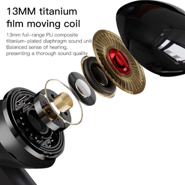 Yesido TWS15 Square True Wireless Bluetooth brusreducerande hörlurar Svart