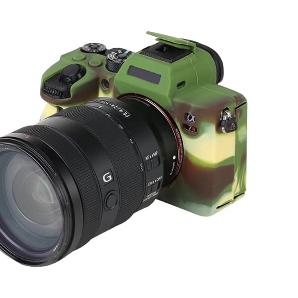 Mjukt silikonfodral för Sony A7R4 Kamouflage