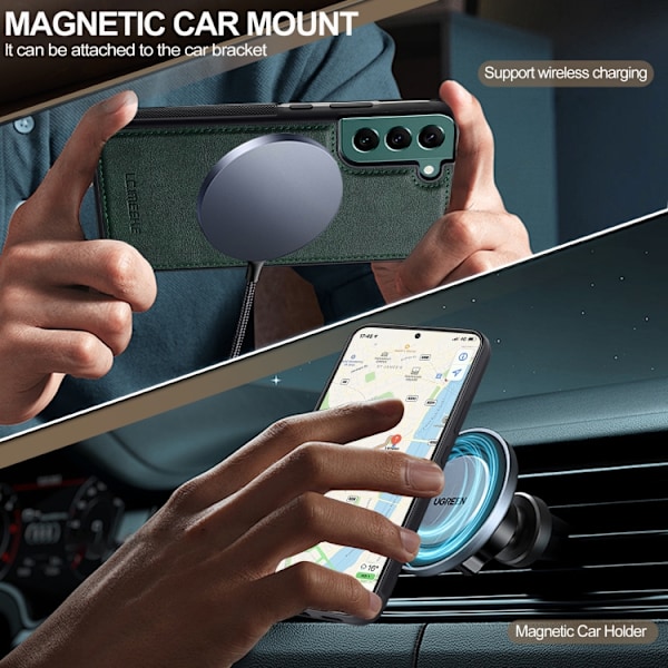 Samsung Galaxy S21+ 5G Skal LC.IMEEKE Magsafe Grön