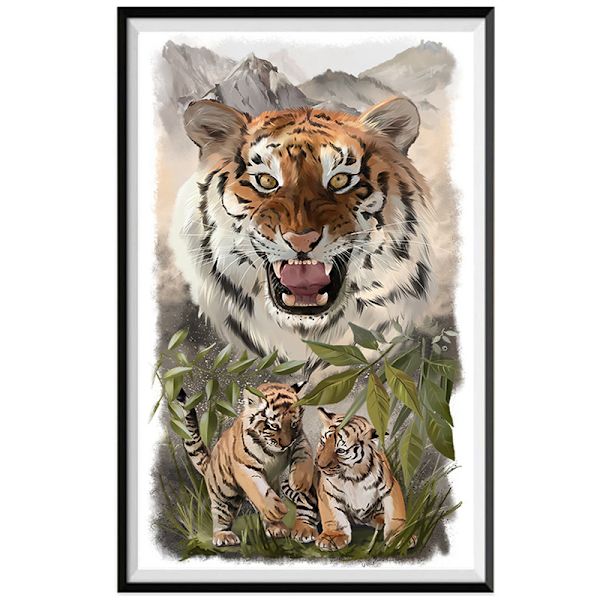 5D DIY Diamond painting - Tiger