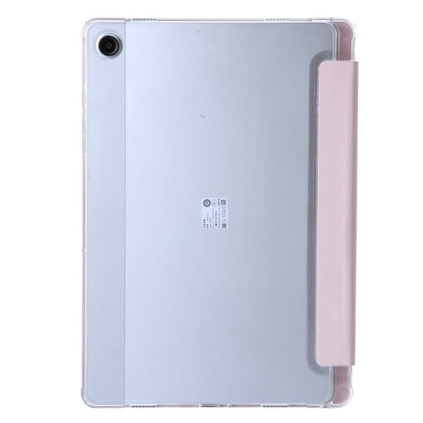 Samsung Galaxy Tab A9+ / A11+ Klart Akryl Läderfodral Rosa