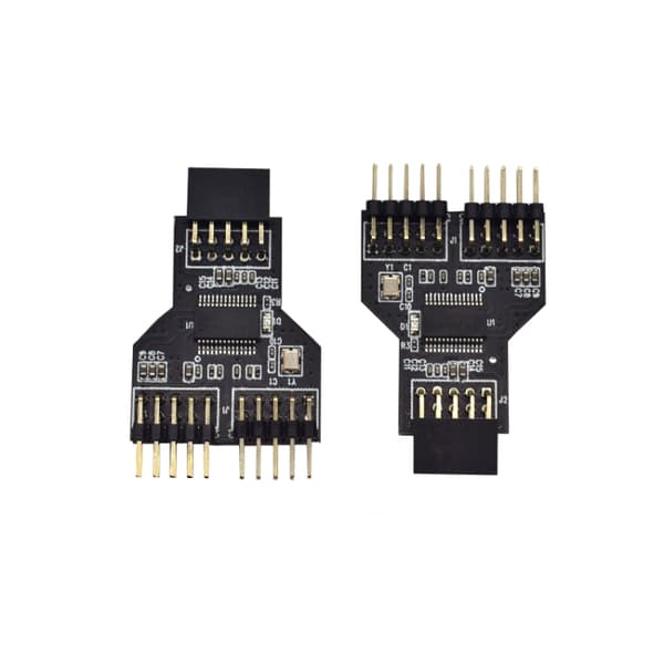 9-Pin USB 2.0 Hub Adapter - 1 to 2 Female Connector for Front Panel USB Expansion