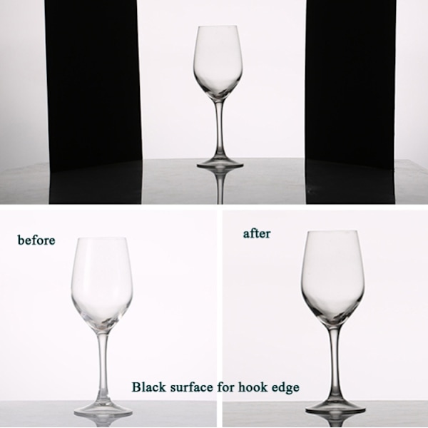 3-i-1 reflekterande tavla A3 kartong vikbar ljusspridare tavla Vit + Svart + Silver