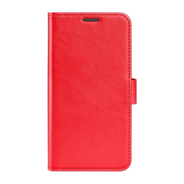 Redmi Note 14 4G - R64 Textur Horisontell Flip Läderfodral Röd