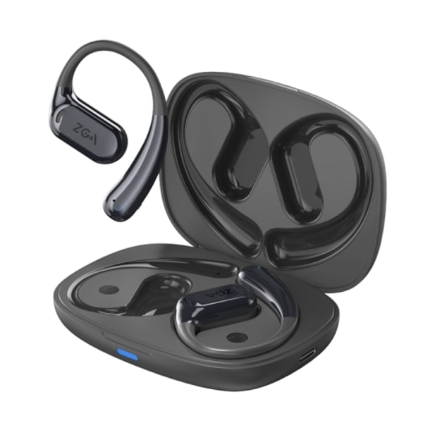 ZGA GS12 Trådlösa Bluetooth-hörlurar för öronmontering Svart