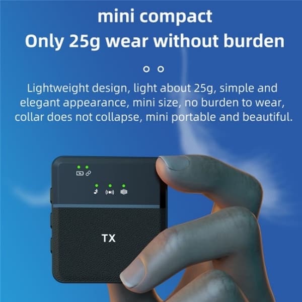 SX31 3 i 1 krageklämma trådlös brusreducerande mikrofon