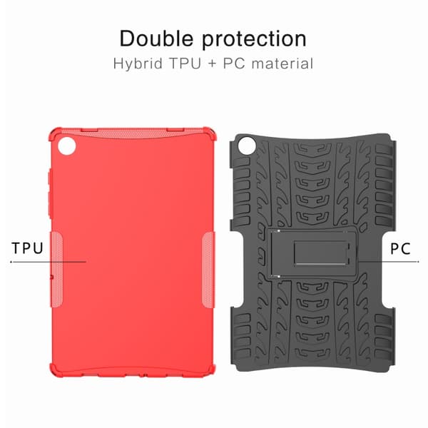 Samsung Galaxy Tab A9 / A11 TPU + PC Fodral med Ställ Grön
