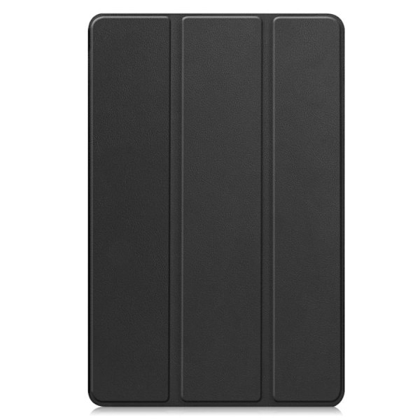 Samsung Galaxy Tab S10 FE+ Skal Custer Pure Color 3-Faldig Smart Läderfodral Svart