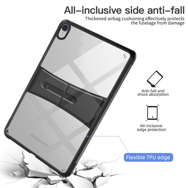 iPad mini 2024 / mini 6 Skal i PC+TPU Transparent Hållare Blå
