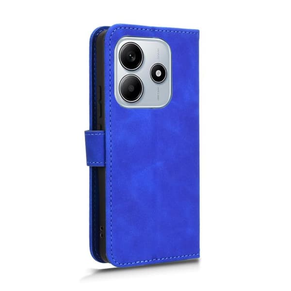 Redmi Note 14 4G - Magnetisk Flip Läderfodral med Skinnkänsla Blå