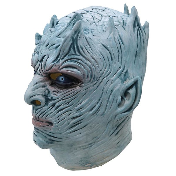 Halloween Novelty Mask Game Of Thrones Night's King White Walker Kostym Karneval Festrekvisita Skrämmande latexhuvudmask för vuxna