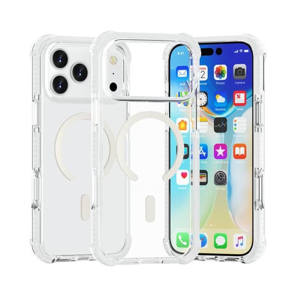 iPhone 18 Pro Max / iPhone 17 Pro Max Skal - Akryl med MagSafe och Stötsäker Design Transparent