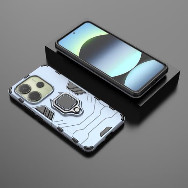 Redmi Note 14 4G - Stöttåligt PC + TPU Fodral Marinblå