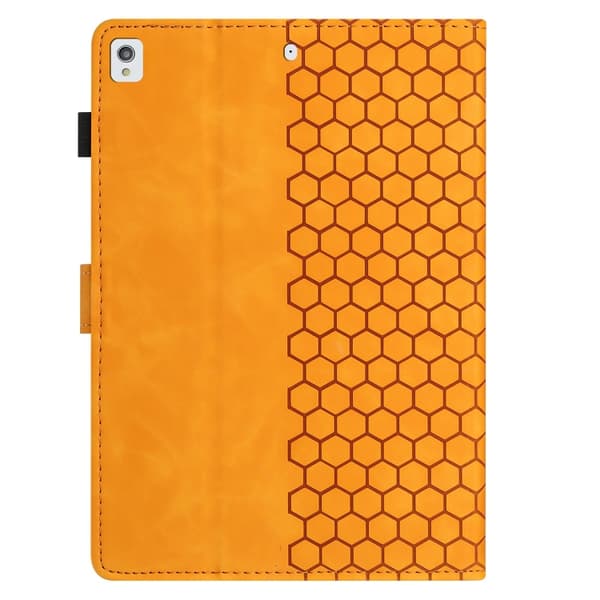 Samsung Galaxy Tab A7 Lite T220 Honeycomb Prägad Läderfodral Gul