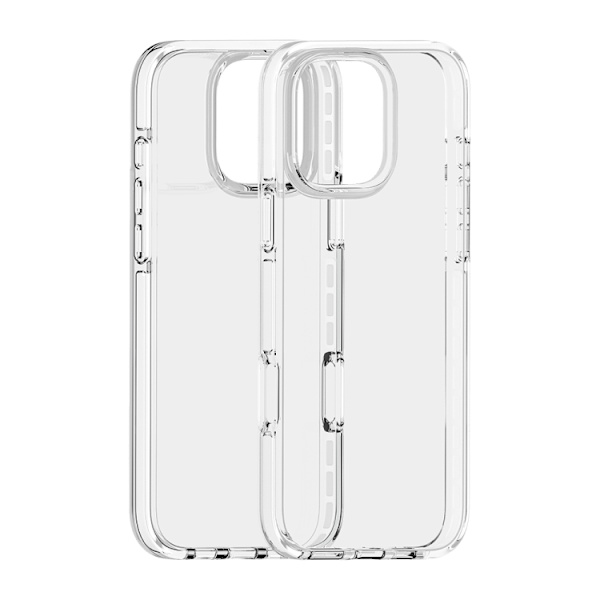 iPhone 16 Pro Max Skal Tvåfärgad Stötsäker Hög Transparens TPU Vit