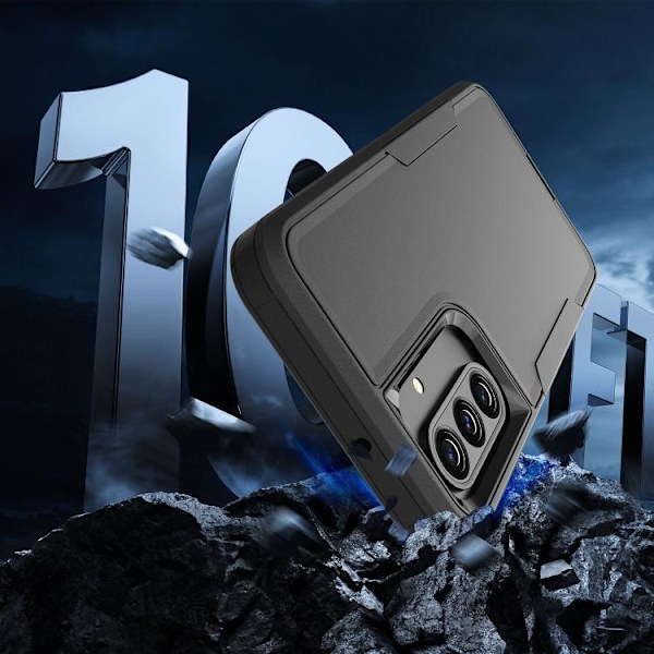 Samsung Galaxy A16 5G / A26 5G Skal i Magnetisk PC Hybrid TPU Grå och fluorescerande grön