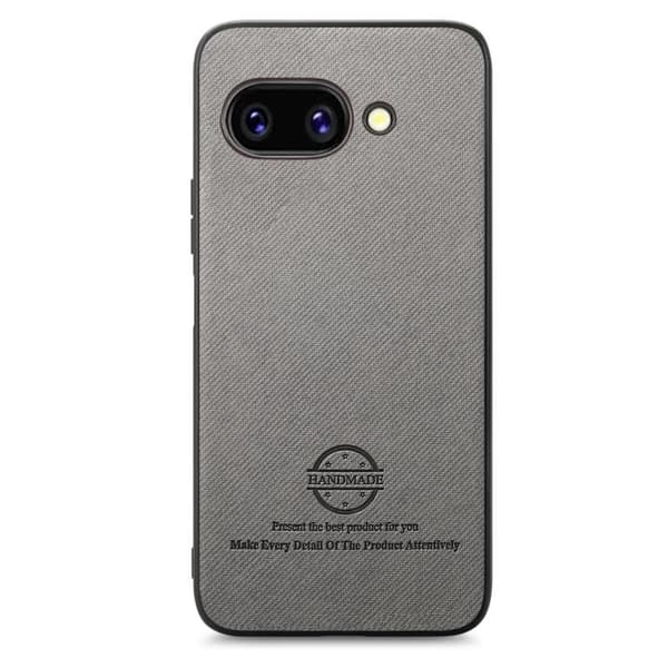 för Pixel 9a Skal i Twill Tyg och Läder Grå